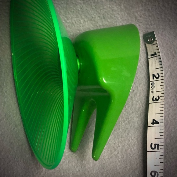 Pet Disc Green Quiet Running Wheel & Purple Dishes for Small Critters Mice Etc. - Picture 4 of 7